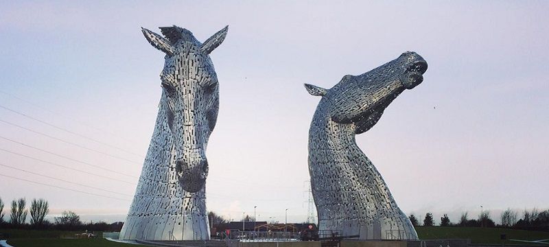 Photo of the Kelpies, Falkirk.