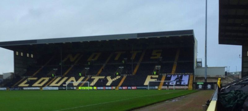 Photo of the stands at Nottingham Stadium.